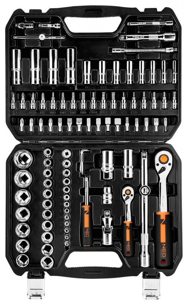 Trusa Chei 94 piese 1/4", 1/2", CrV  Tubulare, CrV/  Set de chei tubulare 94 piese [3]