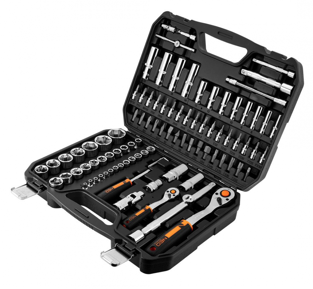 Trusa Chei 94 piese 1/4", 1/2", CrV  Tubulare, CrV/  Set de chei tubulare 94 piese [5]