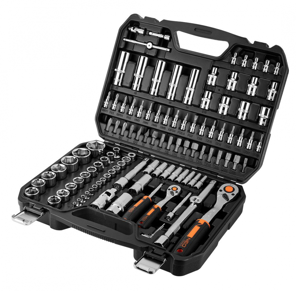 Trusa Chei 110 piese 1/4", 1/2",  Tubulare, CrV [4]