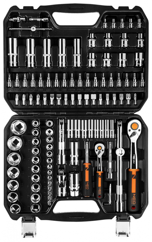 Trusa Chei 110 piese 1/4", 1/2",  Tubulare, CrV [5]