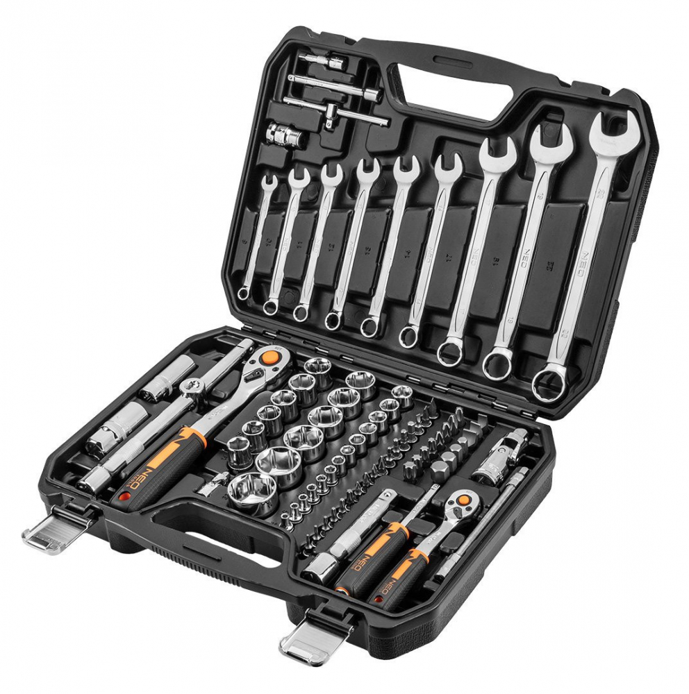 Trusa Chei 82 piese, set Neo Tools, 1/2", 1/4" (82 buc) [2]