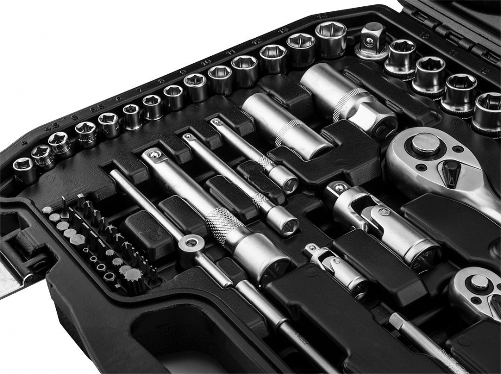 Trusa Chei 138 piese, Set chei, clicheti si accesorii 1/2 " si 1/4 ", 138 piese [4]