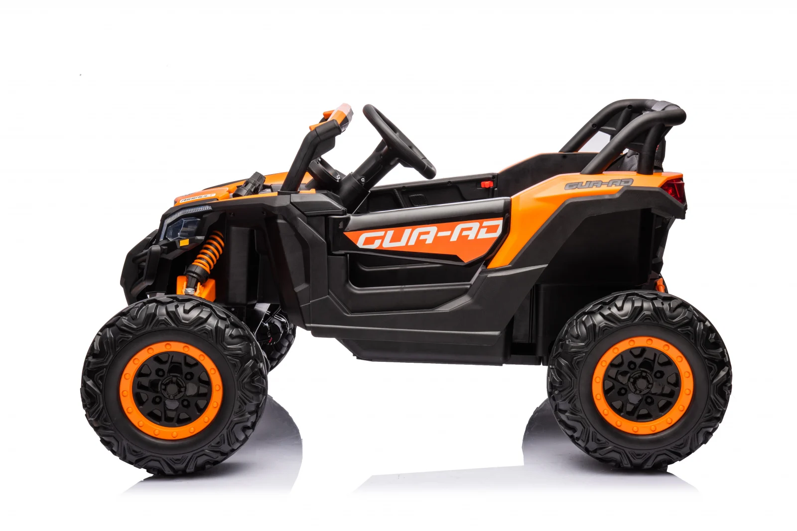 Masina UTV electric 4x4, BJJH105, 120W, 12V, 14Ah, premium, portocaliu, copii [6]
