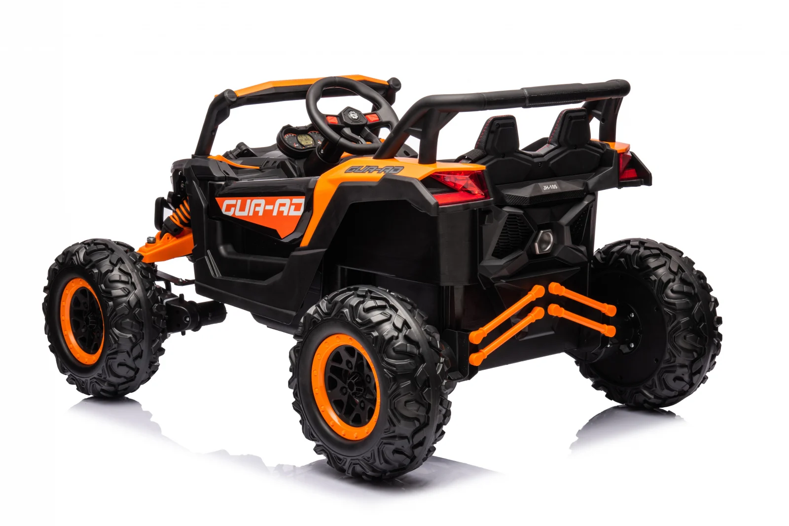 Masina UTV electric 4x4, BJJH105, 120W, 12V, 14Ah, premium, portocaliu, copii [8]