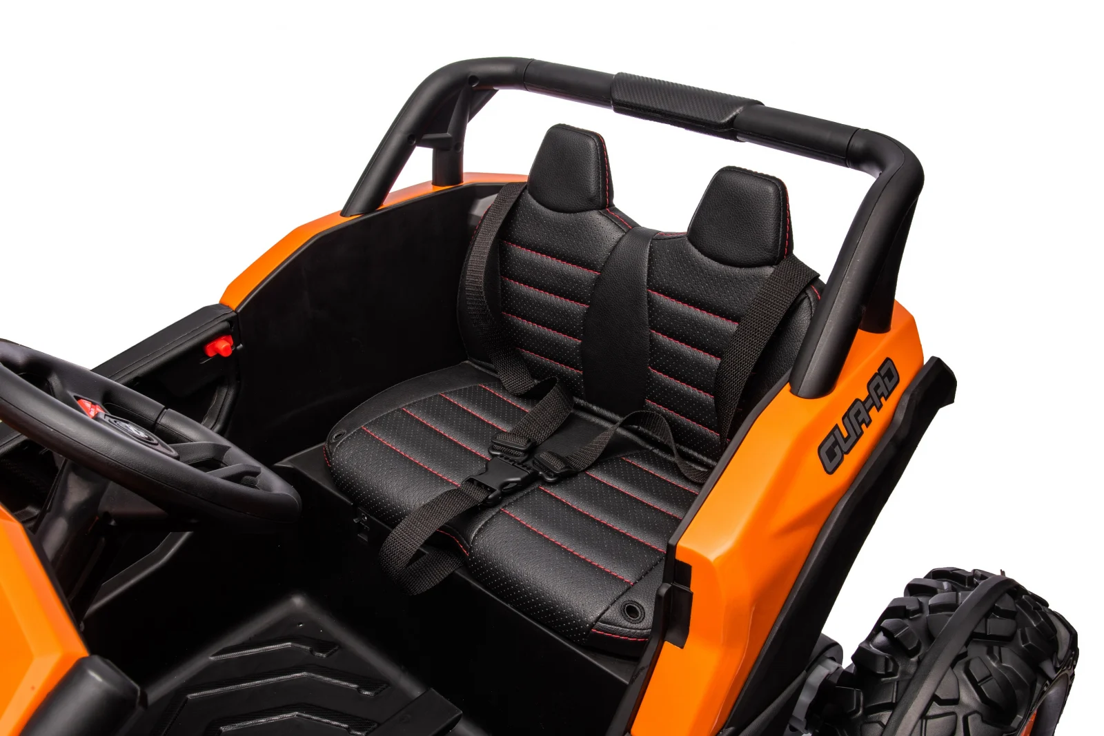 Masina UTV electric 4x4, BJJH105, 120W, 12V, 14Ah, premium, portocaliu, copii [2]