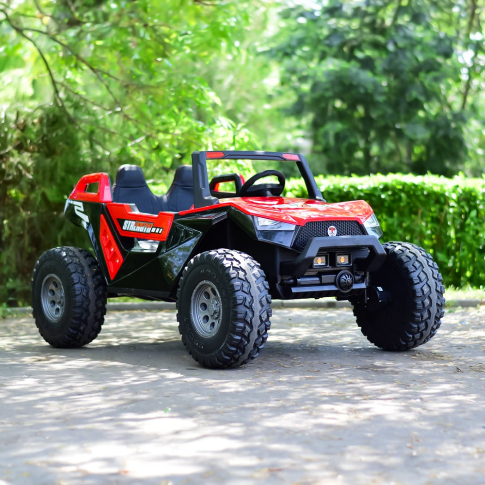 UTV electric copii roșu 4x4 300W față [7]
