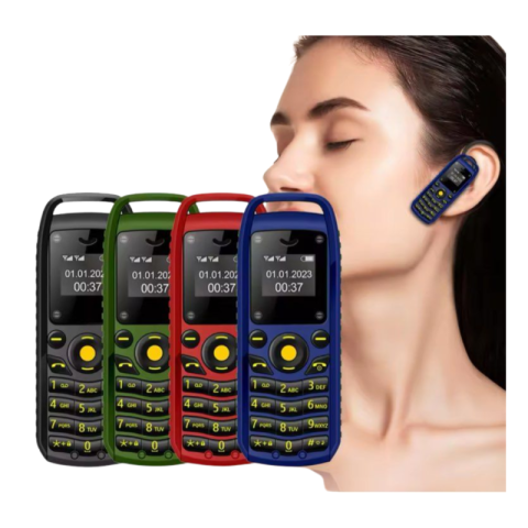 Telefon Mini Portabil B25 Dual Nano SIM Albastru [0]