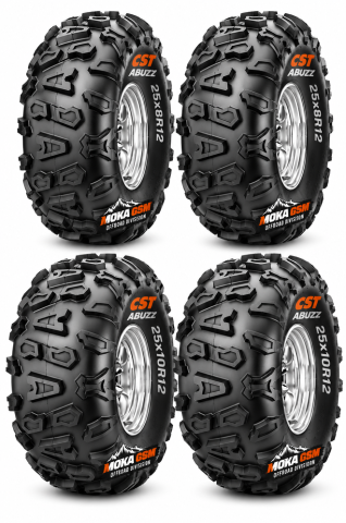 Anvelope atv, utv - Set 4 Anvelope ATV CST Abuzz 25x8R12 + 25x10R12