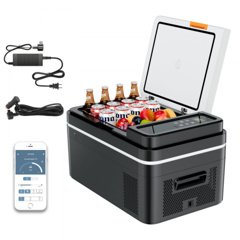 frigider auto portabil 22L cu compresor 12V 24V 220V control aplicatie [0]