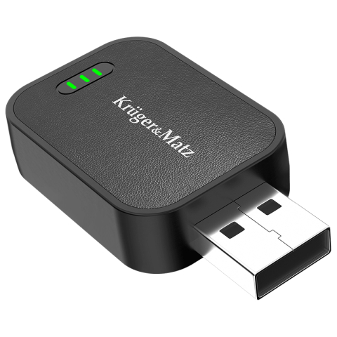 Auto - Adaptor wireless Android Auto si Apple CarPlay Kruger&Matz KM2025, USB-A / USB-C