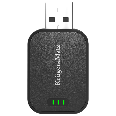 Adaptor wireless Android Auto si Apple CarPlay Kruger&Matz KM2025, USB-A / USB-C [2]