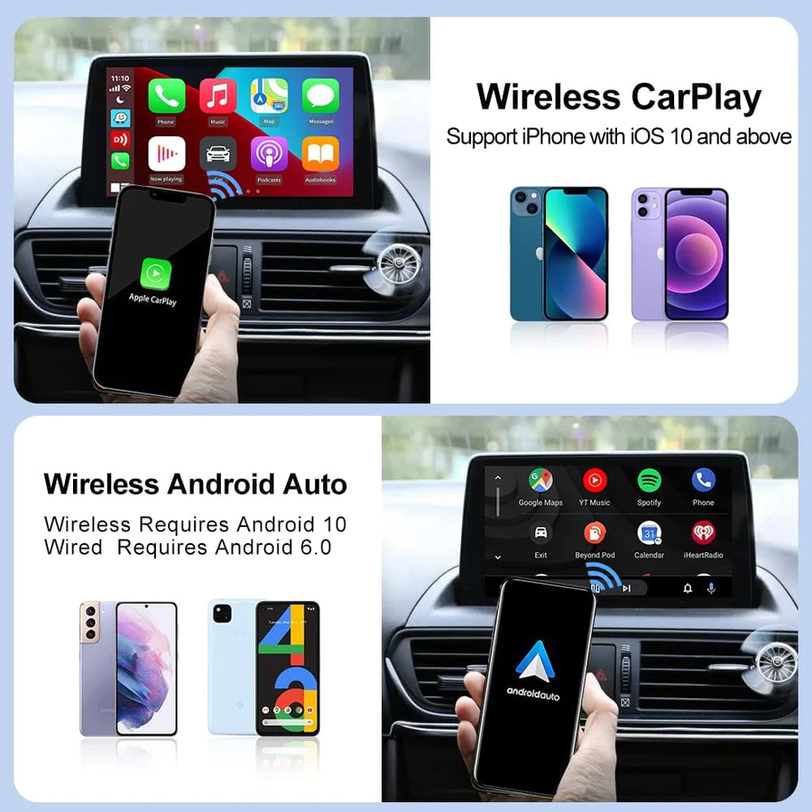Adaptor wireless CarPlay iphone, Carlinkit CP2A/ Adaptor Carplay, Android auto wireless [4]