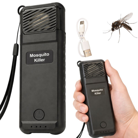 Accesorii Camping - Aparat Portabil Anti Țânțari USB-C cu 6 Rezerve