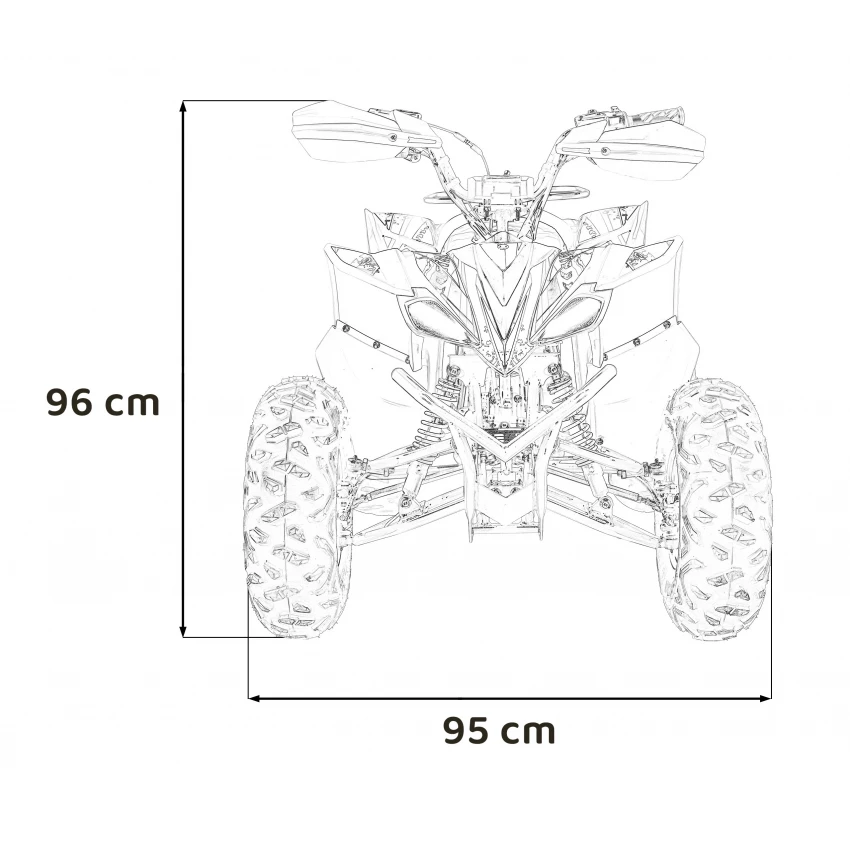 ATV 125cc, 151cm, pana la 55kmh, atv pentru copii, Orange [7]