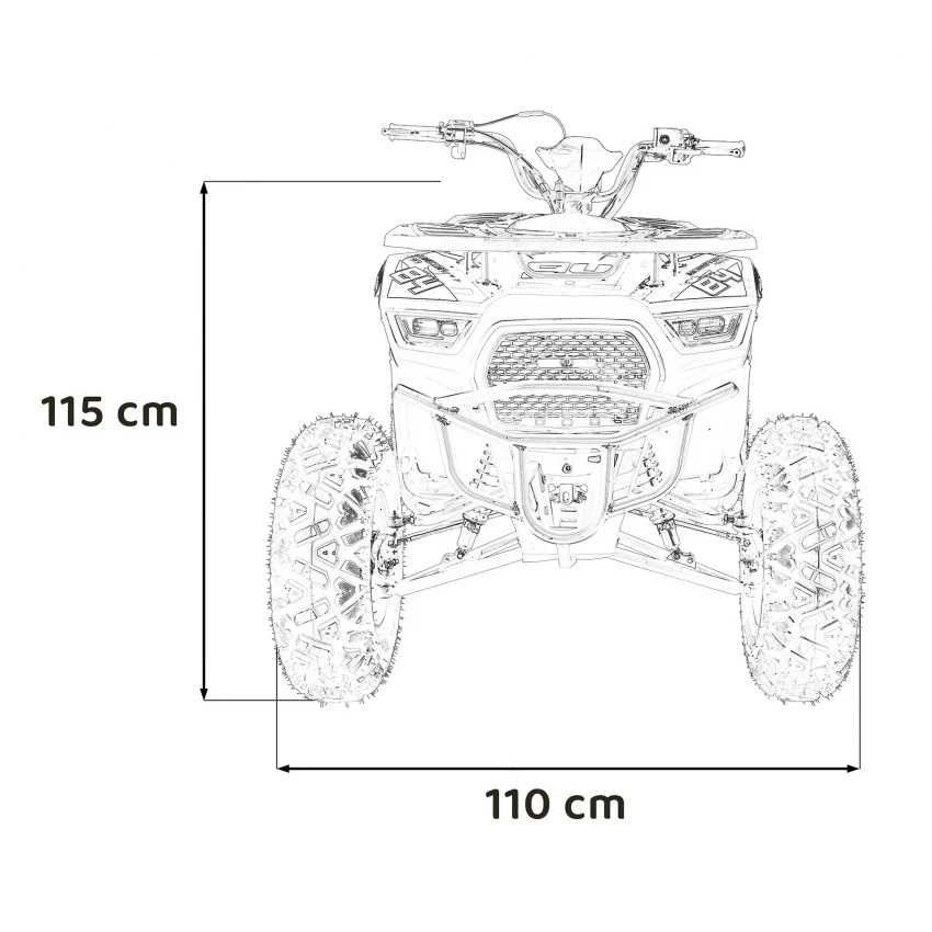 ATV Monster 200cc pe Benzină | ATV Off-Road Puternic pentru Adolescenți și Adulți [8]