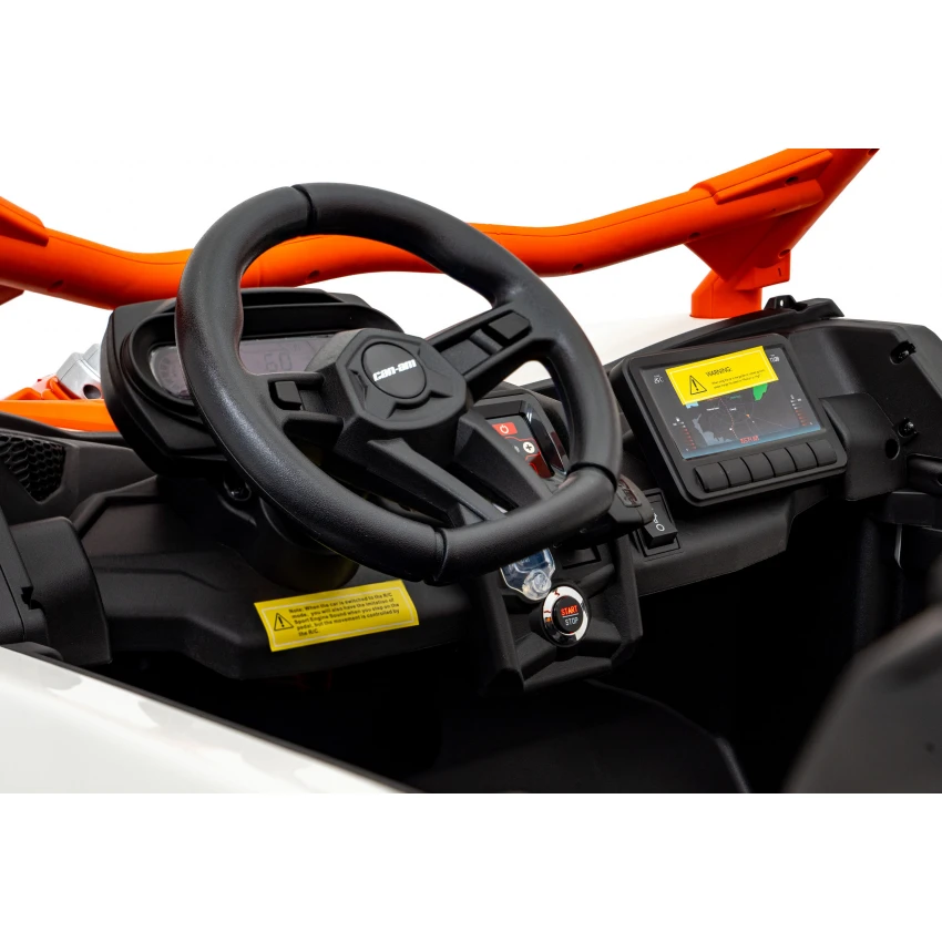 Buggy electric copii 24V 800W 2 locuri portocaliu cu telecomanda parentala si suspensie [3]