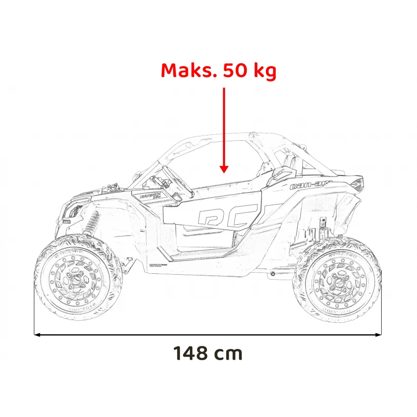 Buggy electric copii 24V 800W 2 locuri portocaliu cu telecomanda parentala si suspensie [9]