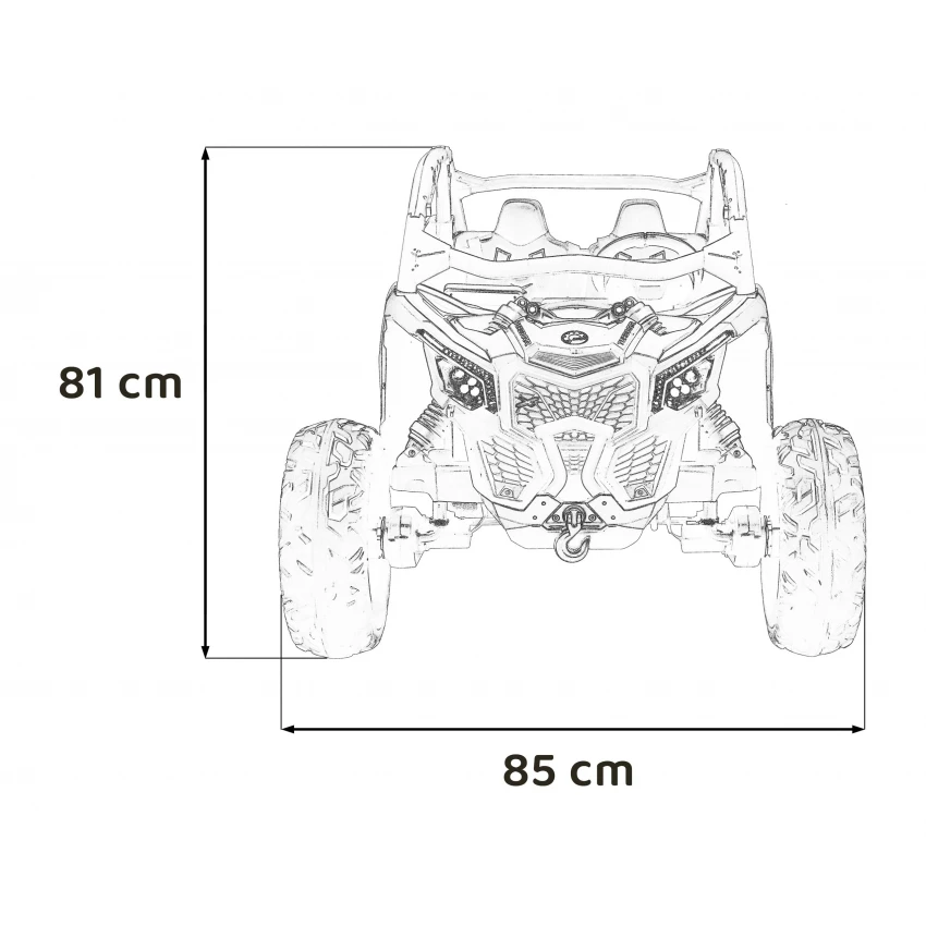 Buggy electric copii 24V 800W 2 locuri portocaliu cu telecomanda parentala si suspensie [10]