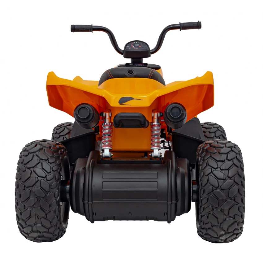 ATV electric copii McLaren MCL35 portocaliu 12V cu telecomandă și roți EVA [4]