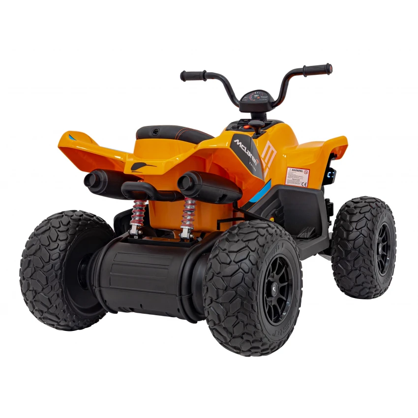 ATV electric copii McLaren MCL35 portocaliu 12V cu telecomandă și roți EVA [3]