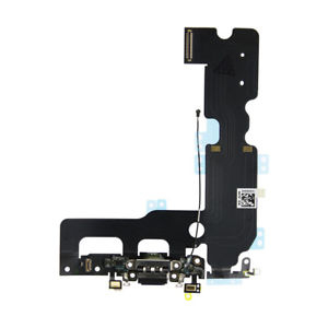 Piese si Componente GSM - Banda cu conector incarcare microfon Apple iPhone 8 Negru
