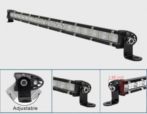 Offroad - Bara Led, Ledbar, Proiector Led Offroad 6480Lm, Lungime 66cm, 72w, , 12-24V , 24Led Cree, Slim