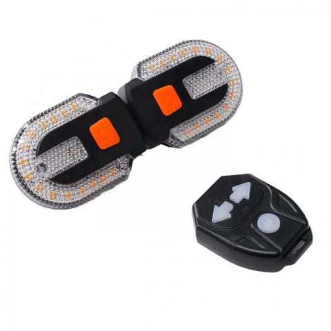 Bec stop bicicleta cu semnalizare, incarcare usb, universal , fara fire [2]