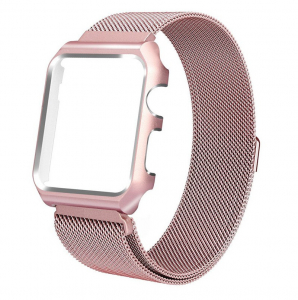 Accesorii - Bratara Apple Watch 4, 40mm full magnetic strap Rose