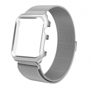 Accesorii - Bratara Apple Watch 4, 40mm full magnetic strap silver