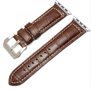 Accesorii Smart Watch - Bratara Apple Watch, 42mm leather strap brown