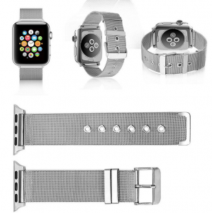Accesorii Smart Watch - Bratara Apple watch 38/40mm stainless silver