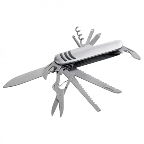 Poza 1: Briceag multifunctional inox pliabil supravietuire camping drumetii