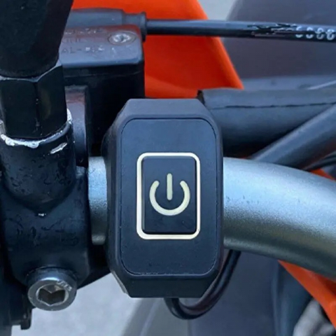 Buton  on off ATV Polaris, Can Am, Canam cfmoto, prindere pe ghidon. Rosu [3]