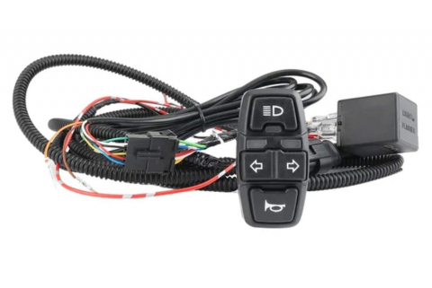 Semnalzari - Kit Buton Semnalizare atv, led bar si claxon  Polaris, Can Am, Canam cfmoto, prindere pe ghidon, buton semnalizare atv prindere pe ghidon