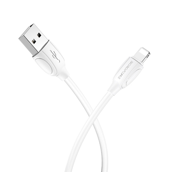 Cablu date iPhone 1m Alb Lighting Cable Borofone BX19 [1]