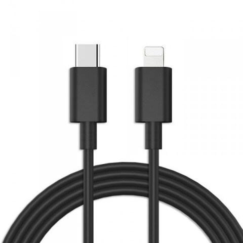 USB C la Lighting - Cablu date iPhone USB C la Lighting, 1 metru,1A 12w negru / Cablu date iphone 14