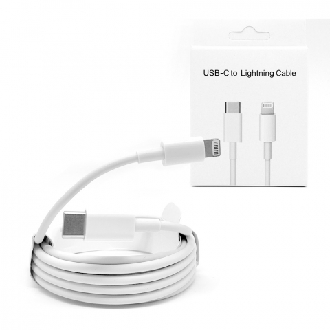 USB C la Lighting - Cablu date iPhone 1m Alb USB C la Lighting / Cablu date iphone 14