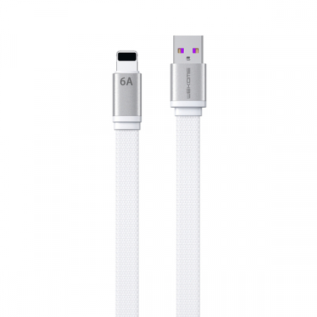USB A la Lighting - Cablu date iPhone  King Kong 2nd Gen series flat USB cable - Lightning fast charging / data transmission 6A 1.3m white