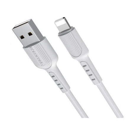 USB A la Lighting - Cablu date iPhone, Borofone Easy BX14 White