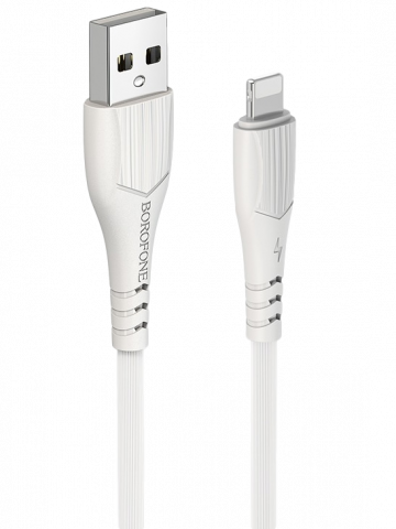 Cablu date iPhone , BX37 Borofone Brushed , ALB [1]
