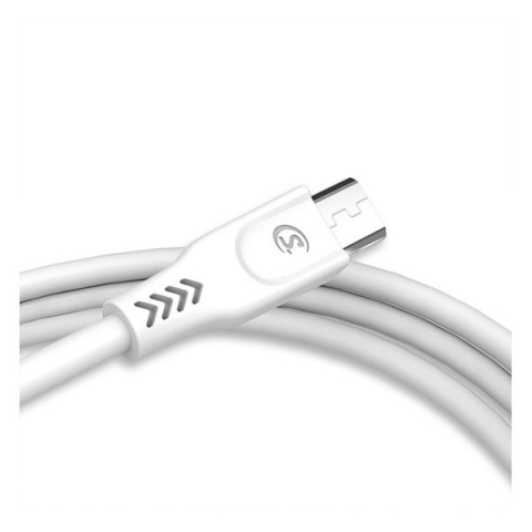 Cablu date Micro USB  3.1A 30W 1m Quick Charge QC3.0 White SMS-BT09 [1]