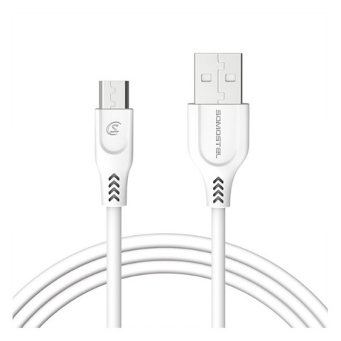 Micro Usb - Cablu date Micro USB  3.1A 30W 1m Quick Charge QC3.0 White SMS-BT09