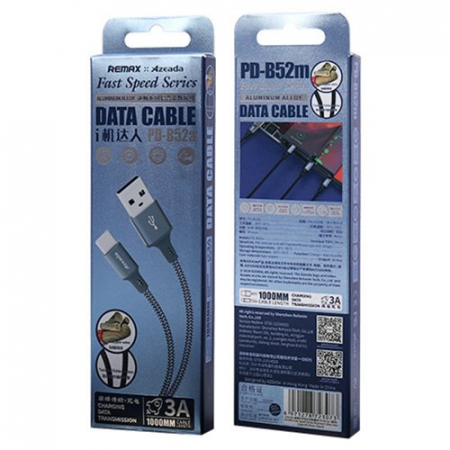 Cablu date Micro USB Micro USB 3 A 1m Grey Proda [1]