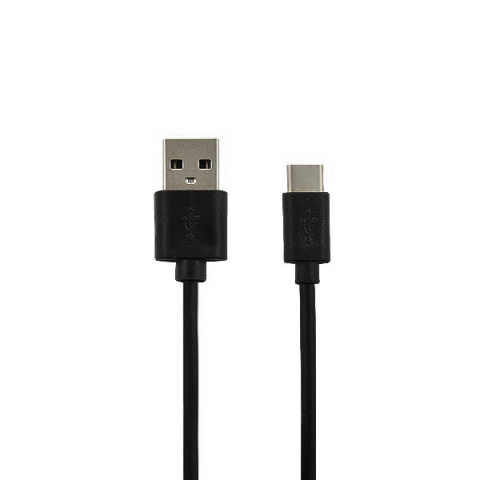 Cablu date Type C - Cablu date Usb A la Type C 3A, 1 metru,  Negru