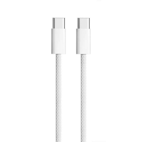 Cablu Date Type-C la Type-C 3A 60W 2m Alb USB-C Încărcare Rapidă [1]