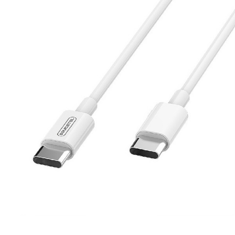 Cablu date Type C la Type-C 5A 100W 1.2m Power Delivery PD White Powerline SMS-BT10 [1]