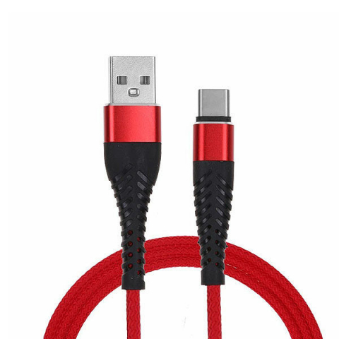 Cablu date Type C - Cablu date Usb A la Type C 3A 2metri Quick Charge QC3.0 Red