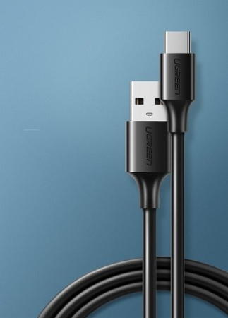 Cablu date USB Type C, Ugreen 0.5metri,  2A Negru [1]