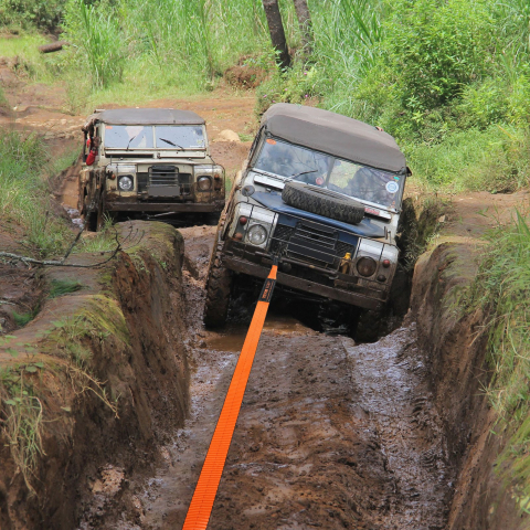Kit de recuperare pentru off-road, 3" x 30", Kit de recuperare pentru troliu rezistent cu o curea de remorcare din poliester cu o capacitate de 30.000 lbs, 44.092 lbs cartușe cu inel în D, sac d [3]