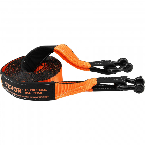 Termometru curea - Kit de recuperare pentru off-road, 3" x 30", Kit de recuperare pentru troliu rezistent cu o curea de remorcare din poliester cu o capacitate de 30.000 lbs, 44.092 lbs cartușe cu inel în D, sac d